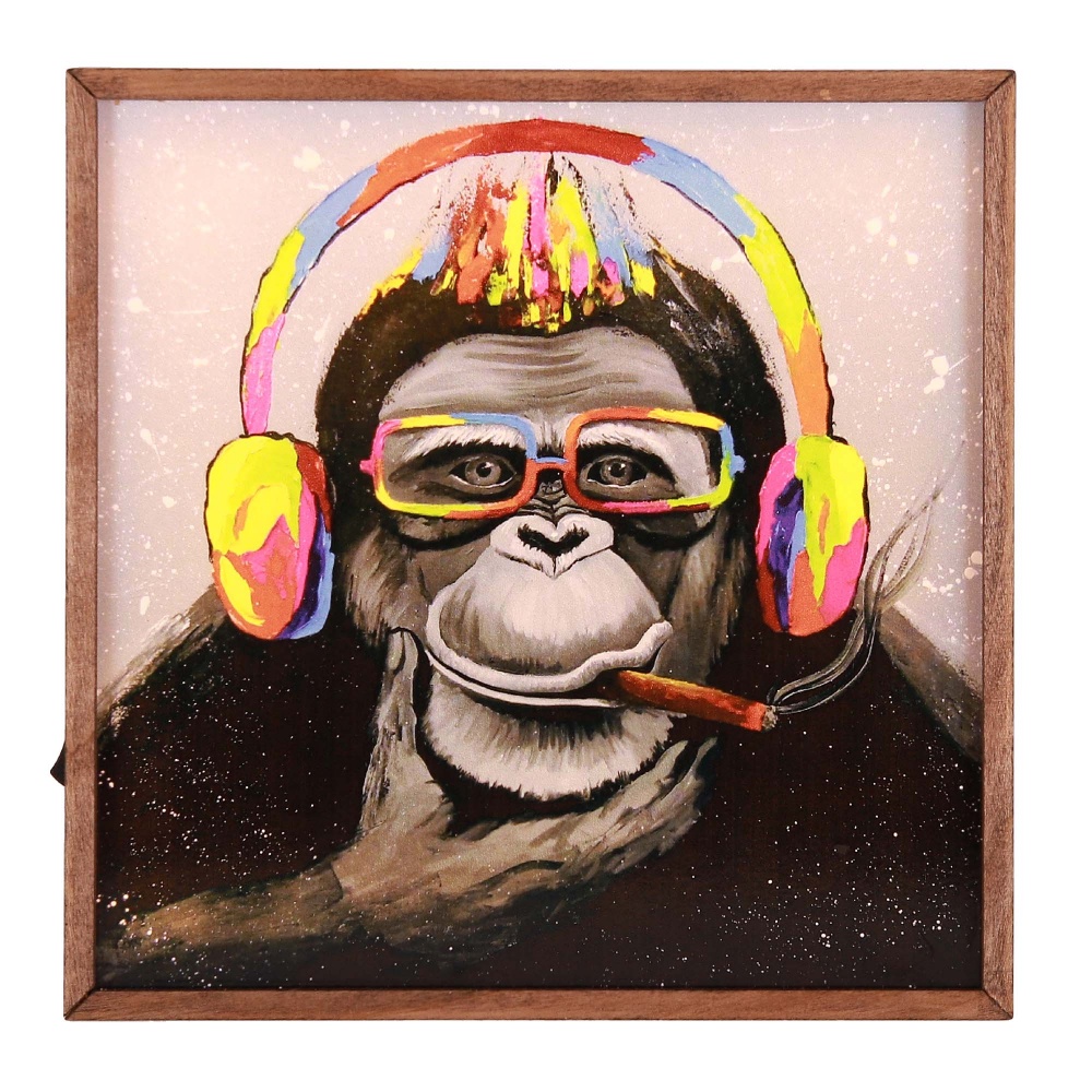 Настільна лампа декоративна The 11's Манкі худ. Дарчук 1x2 Вт дуб