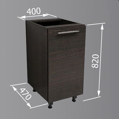 Тумба нижня Betta Н 40x82x47 см венге
