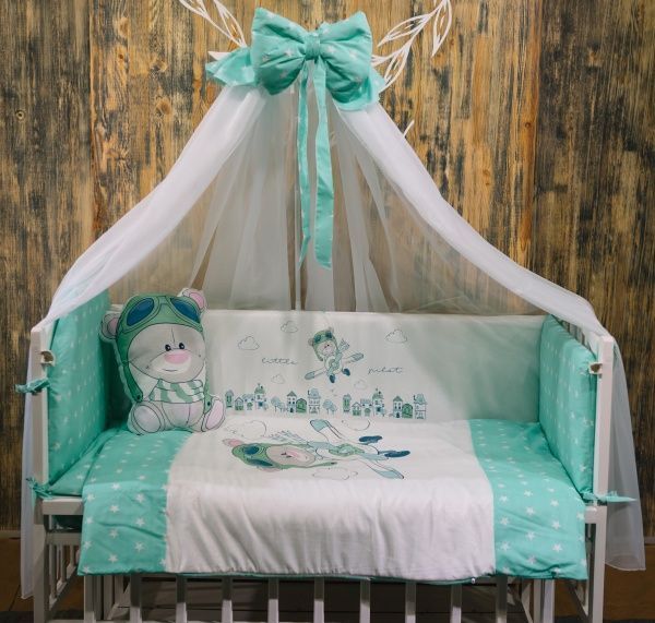 Комплект постельного белья ДС Україна от 0-3 лет БК-053 зеленый 