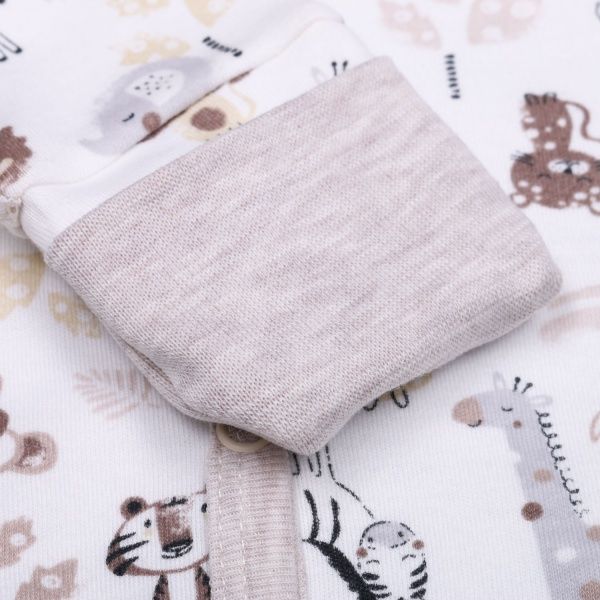 Боди детское унисекс Baby Veres Crazy Zoo р.68 бежево-коричневый 