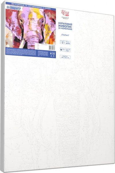 Картина за номерами Elephant 35х45 см Rosa Start 