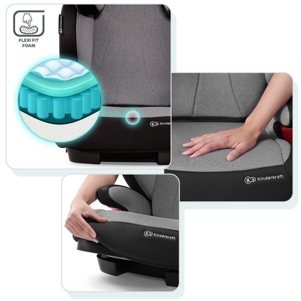 Автокресло Kinderkraft Unity серый grey 00-00158712