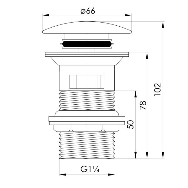 Донный клапан Imprese Podzima Zrala Pop-up ZMK02170850