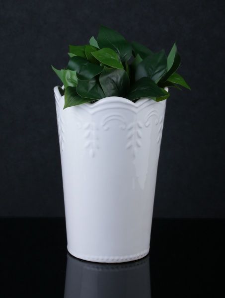 Ваза Прованс 18,5х18,5х26,5 см біла Eterna