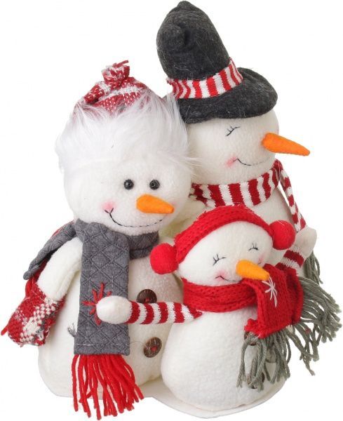 Декорация новогодняя Семья снеговиков 27 см EPI-LF1944020 