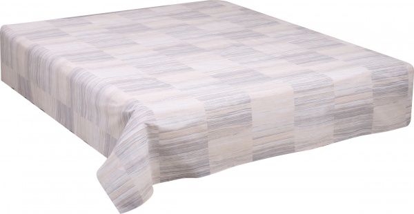 Простирадло Смужка 220x240 см сірий La Nuit 