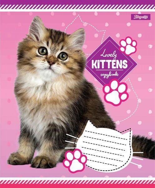 Тетрадь школьная Lovely puppies А5/12 в клетку 1 вересня