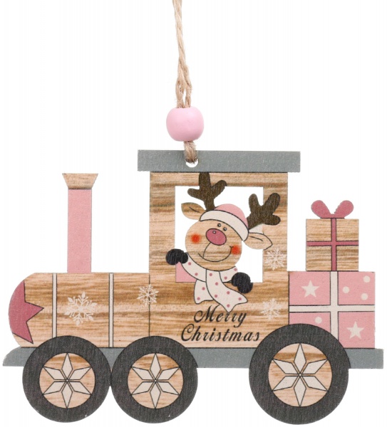 Декорація-підвіска рожева 8х1х10 см DH8047810 