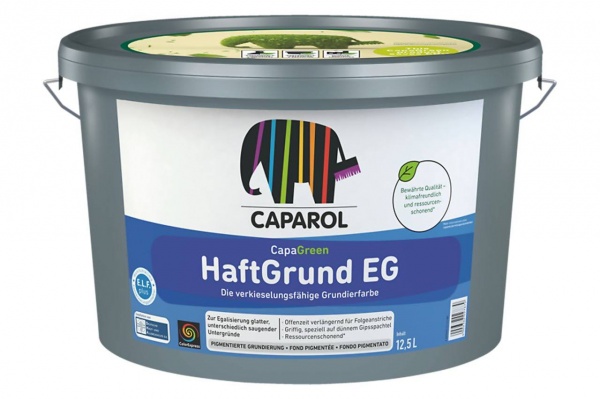 Краска адгезионная грунтовочная cиликономодифицированная Caparol HaftGrund EG мат 5л 