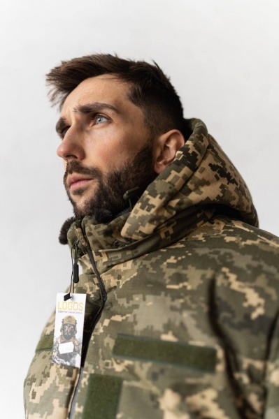 Бушлат LOGOS зимний на меху пиксель р.L