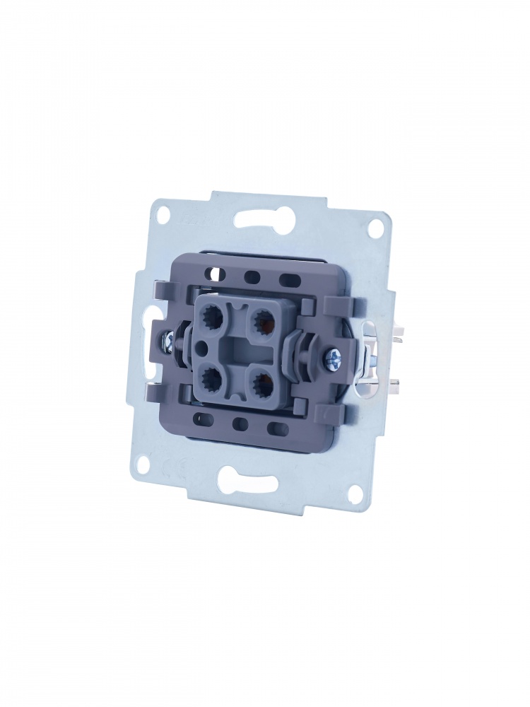 Выключатель проходной одноклавишный Lezard Vesna белый 742-0288-105