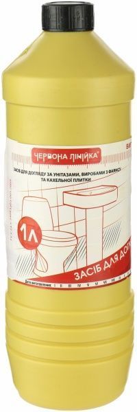 Средство для ухода за унитазами Червона Лінійка 1 л 