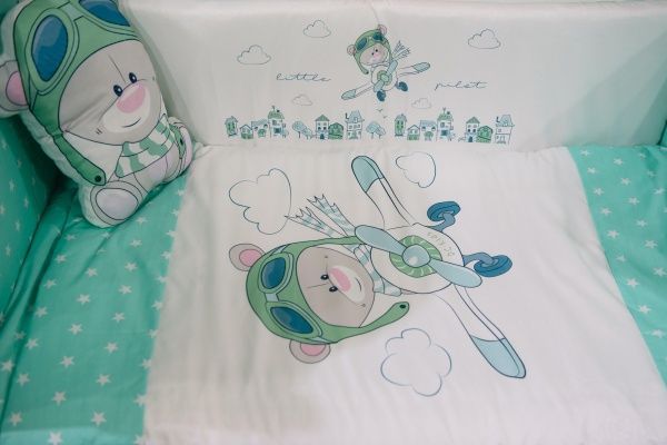 Комплект постельного белья ДС Україна от 0-3 лет БК-053 зеленый 