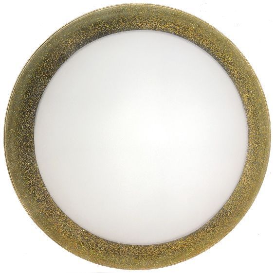 Світильник стельовий Укрсвітло НПБ 01-60 (37722) 1x60 Вт E27 білий/золото 