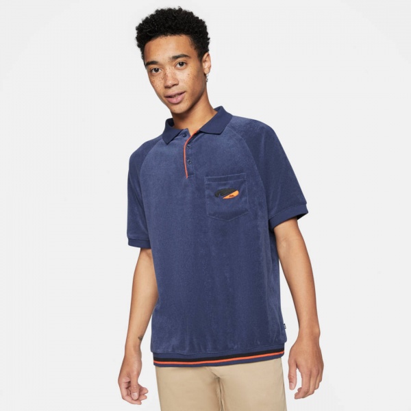 Поло Nike SB Skate Polo CI7189-410 р.S темно-синій