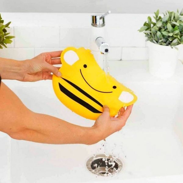 Слюнявчик Skip силиконовый Hop Пчелка синий 232205 