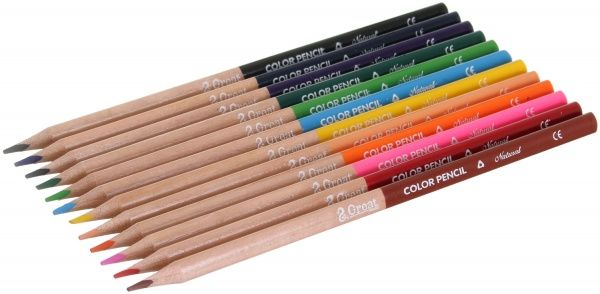 Карандаши цветные Nature красный 12 шт.