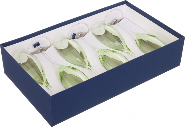 Набор бокалов для шампанского Monalisa Allegria Green 260 мл 6 шт. Vema 