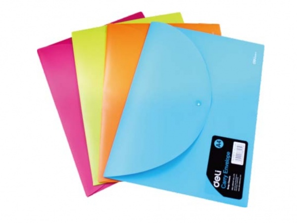 Папка на кнопке Rio А4 микс 38131 Deli