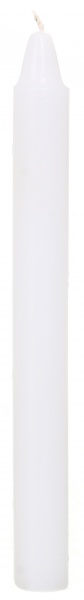 Свічка 17 см біла 171720