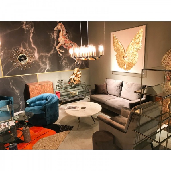 Декор настенный KARE Design Wings Gold White 120x120x0,8 см 120x120 см золото 