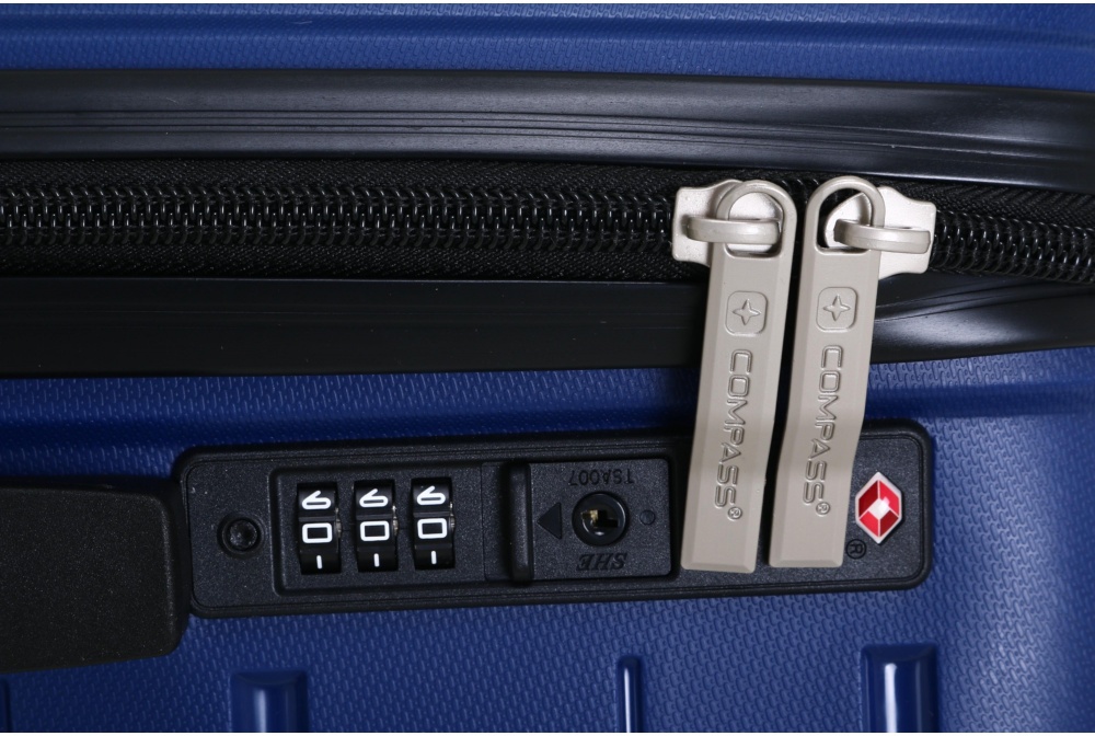 Валіза Compass №XY007 S 36 л синій 49x35x21 см