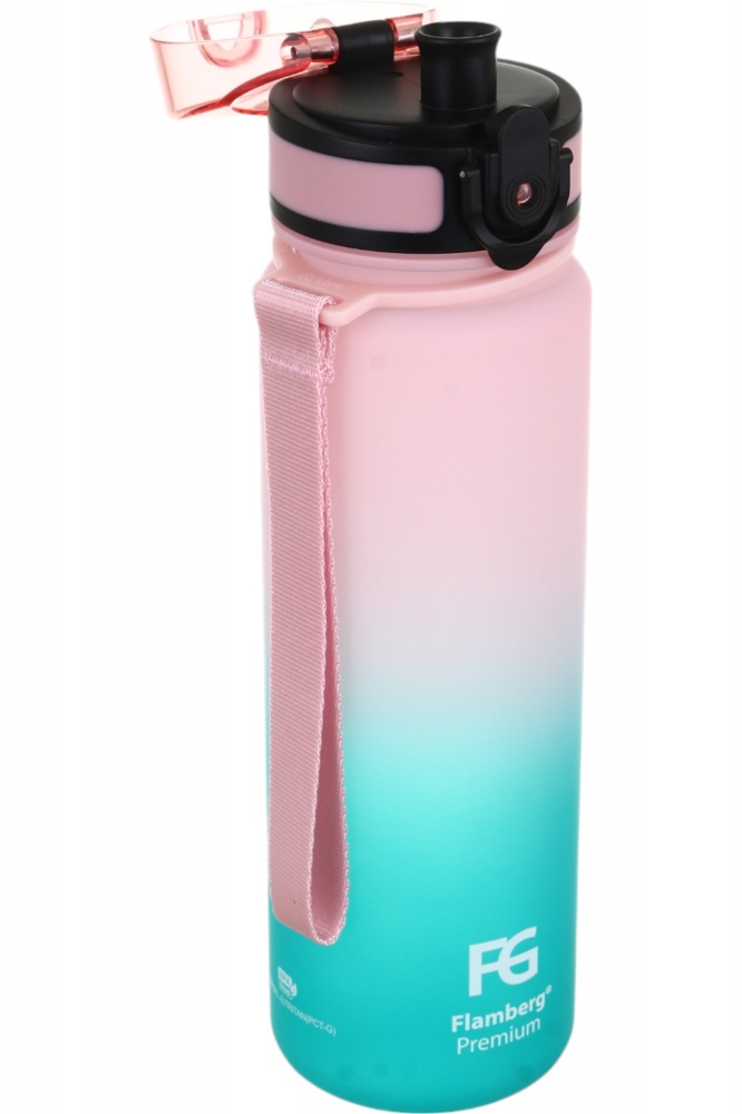Пляшка для води Flamberg Premium Fusion 500 мл рожевий із блакитним