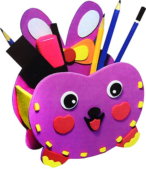 Набір для творчості Strateg Пенал своїми руками Зайчик