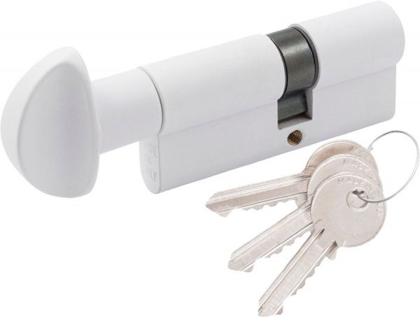 Цилиндр Cortellezzi 117F 30x30 ключ-вороток 60 мм белый