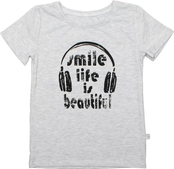 Футболка для хлопчика Україна 842-411 р.128 сірий меланж 