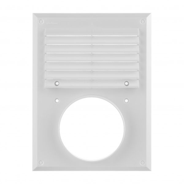 Гратка для вентиляції MiniMax з сіткою проти комах 240 х 180 d100 мм (1503) пластик білий 