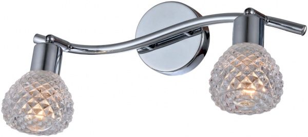 Спот Globo 541006-2 2x40 Вт E14 матовый никель 5435-2 