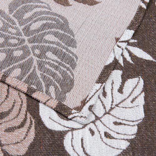 Покривало Листя монстери 140x210 см Текстиль-Контакт коричневий 