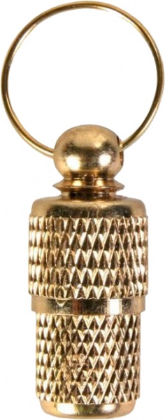 Адресниця для собак золота металева (2278)