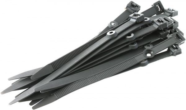 Стяжка кабельна під шуруп Smart X Connect UP-z O15-38 мм UV 50 шт. чорний 