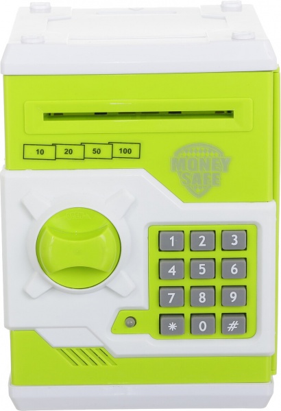 Сейф-скарбничка електронний дитячий класичний зелений OTE0643207/green