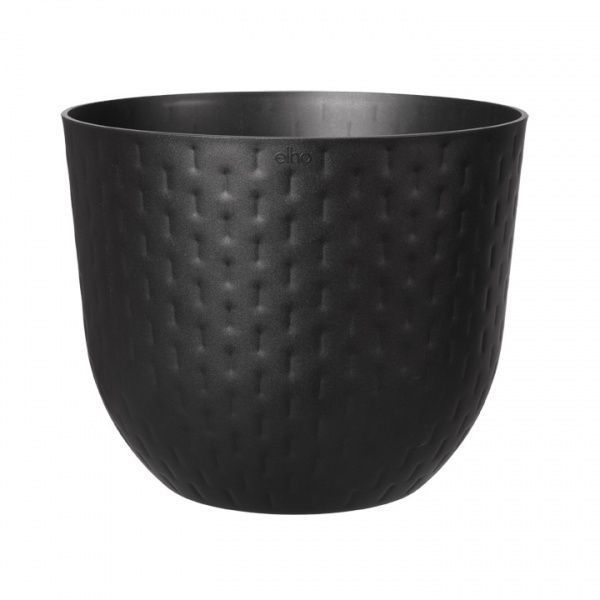 Кашпо пластиковое Elho Fuente Grains (480257) круглый 12 л черный 