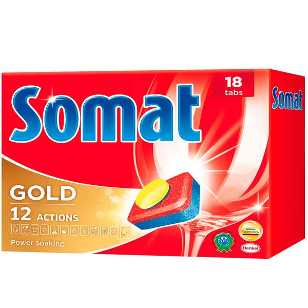 Таблетки для ПММ Somat Gold M 18 шт.