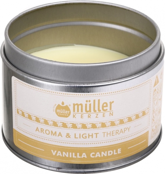 Свічка ароматична Müller-Kerzen Aroma & Light Terapy Ваніль 220 г 