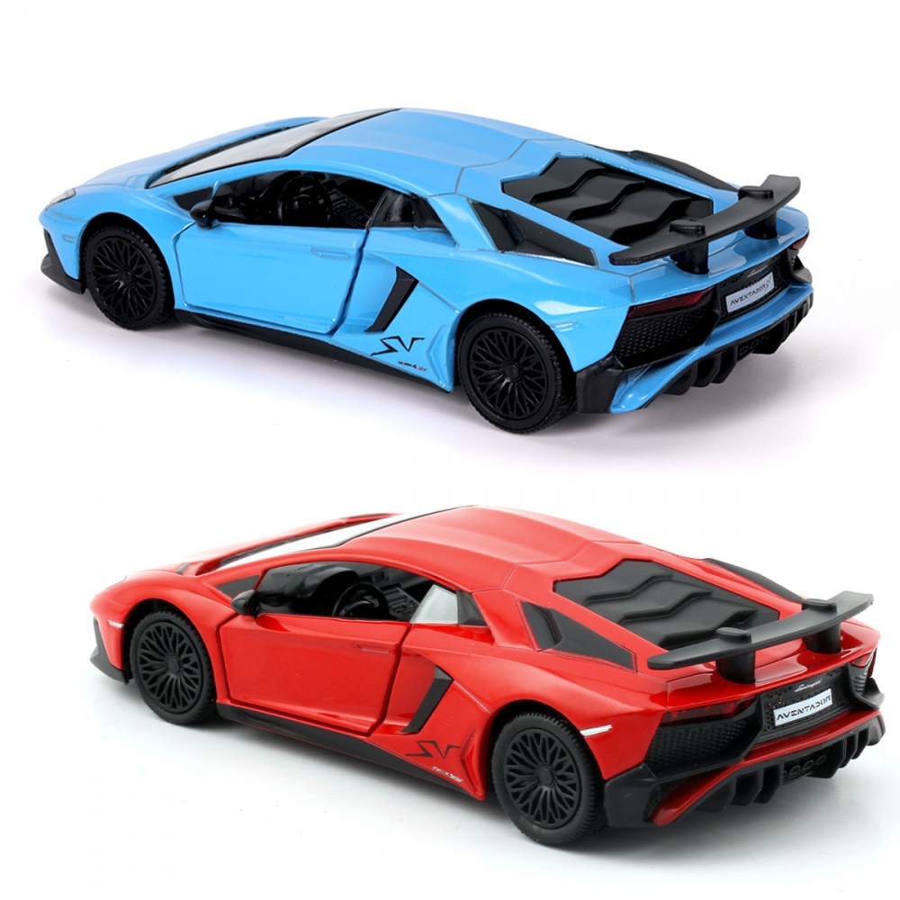 Автомодель TechnoDrive 1:43 Lamborghini Aventador red/blue 250947U
