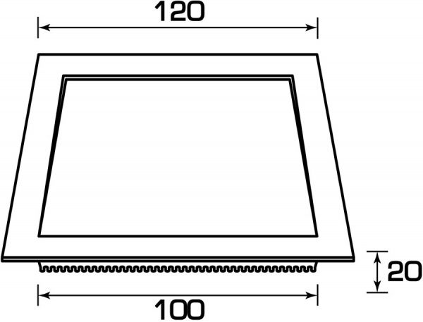 Світильник точковий Hopfen DL 07 S LED 7 Вт 3000 К білий 