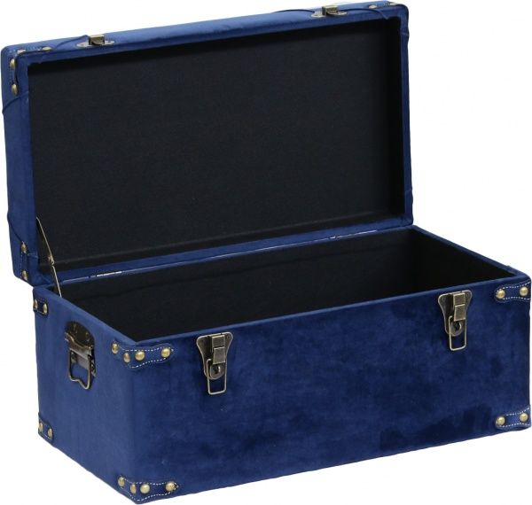 Скриня-пуф Art&Crafts Велюр 57х30х29 см синій 