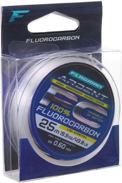 Леска Flagman Ardent Fluorocarbon 25м 0,6мм 19,9кг