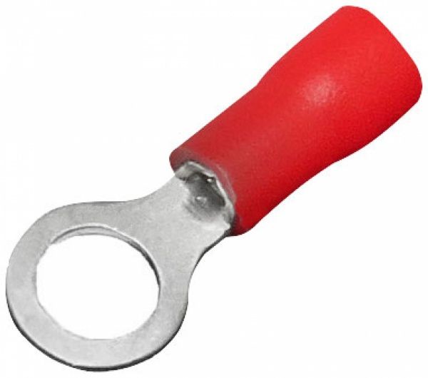 Наконечник кольцевой изолированный EMT 0,5-1,5 мм 19А 5,3 мм 10 шт. красный 