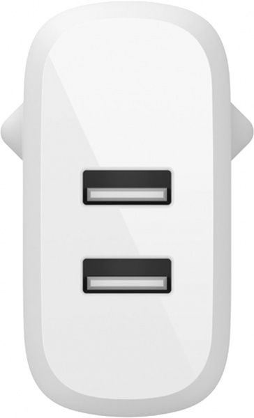 Зарядное устройство Belkin Home Charger 24W DUAL USB 2.4A, Lightning 1m, white