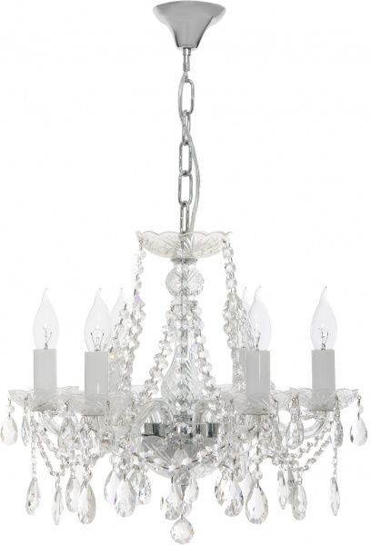 Люстра подвесная Crystal Life 6x40 Вт E14 хром A1314LM-6CC 