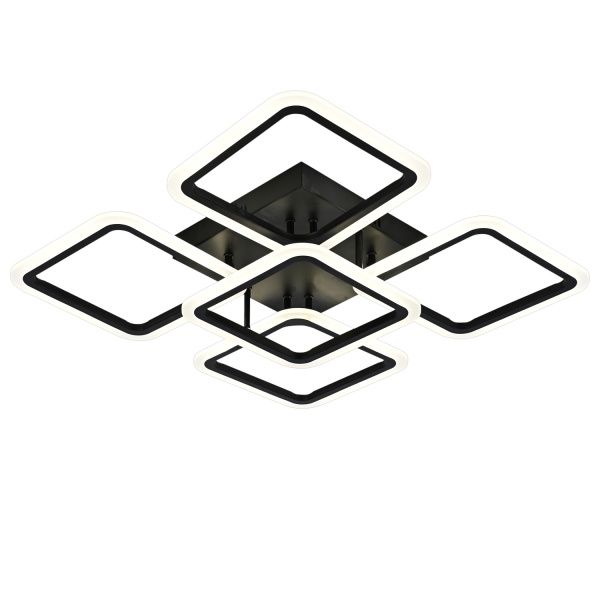 Люстра світлодіодна Victoria Lighting 105 Вт чорний Rhombus/PL5 black 