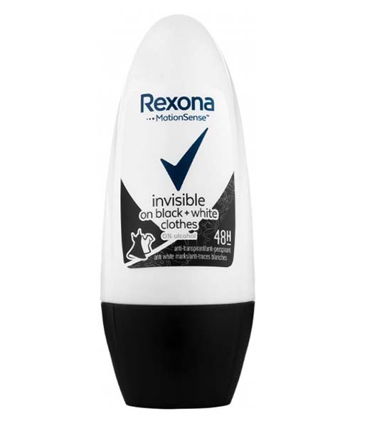 Дезодорант кульковий Rexona Невидима на чорному та білому 50 мл