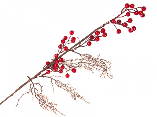 Гілочка декоративна Ягоди червоні 70 см 801-515 Malevaro