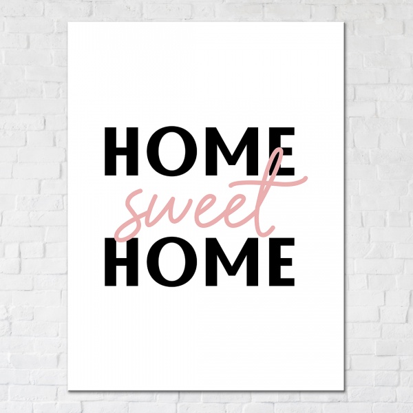 Постер Sweet Home 50x65 см Brushme 